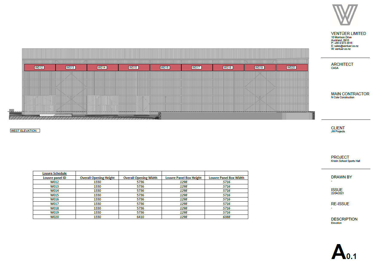 Kristin School Shop Drawings